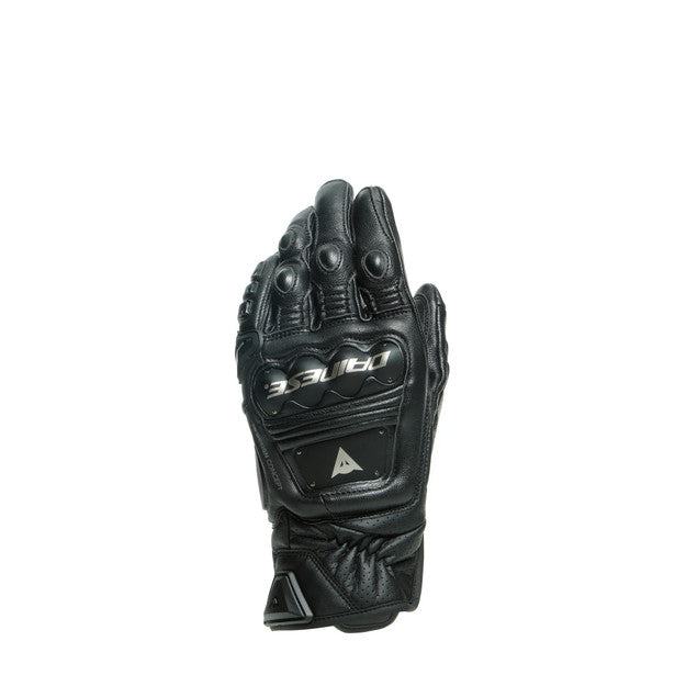 Dainese 4 Stroke 2 Leather Gloves Black / Black FREE 1 YEAR Returns, FREE UK Delivery | ThrottleChimp