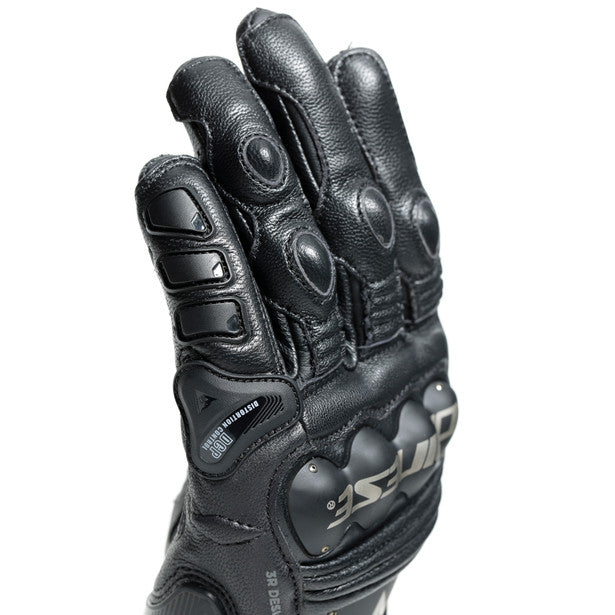 Dainese 4 Stroke 2 Leather Gloves Black / Black (Image 12) - ThrottleChimp