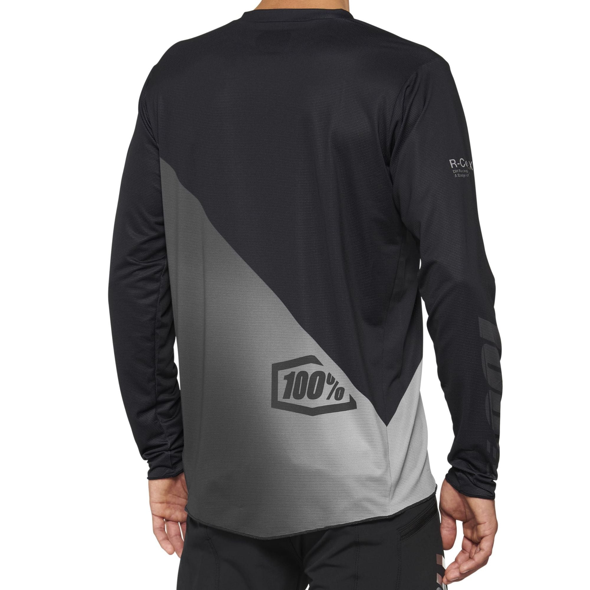 100% R-Core X Long Sleeves Jersey Black / Grey FREE 1 YEAR Returns, FREE UK Delivery | ThrottleChimp