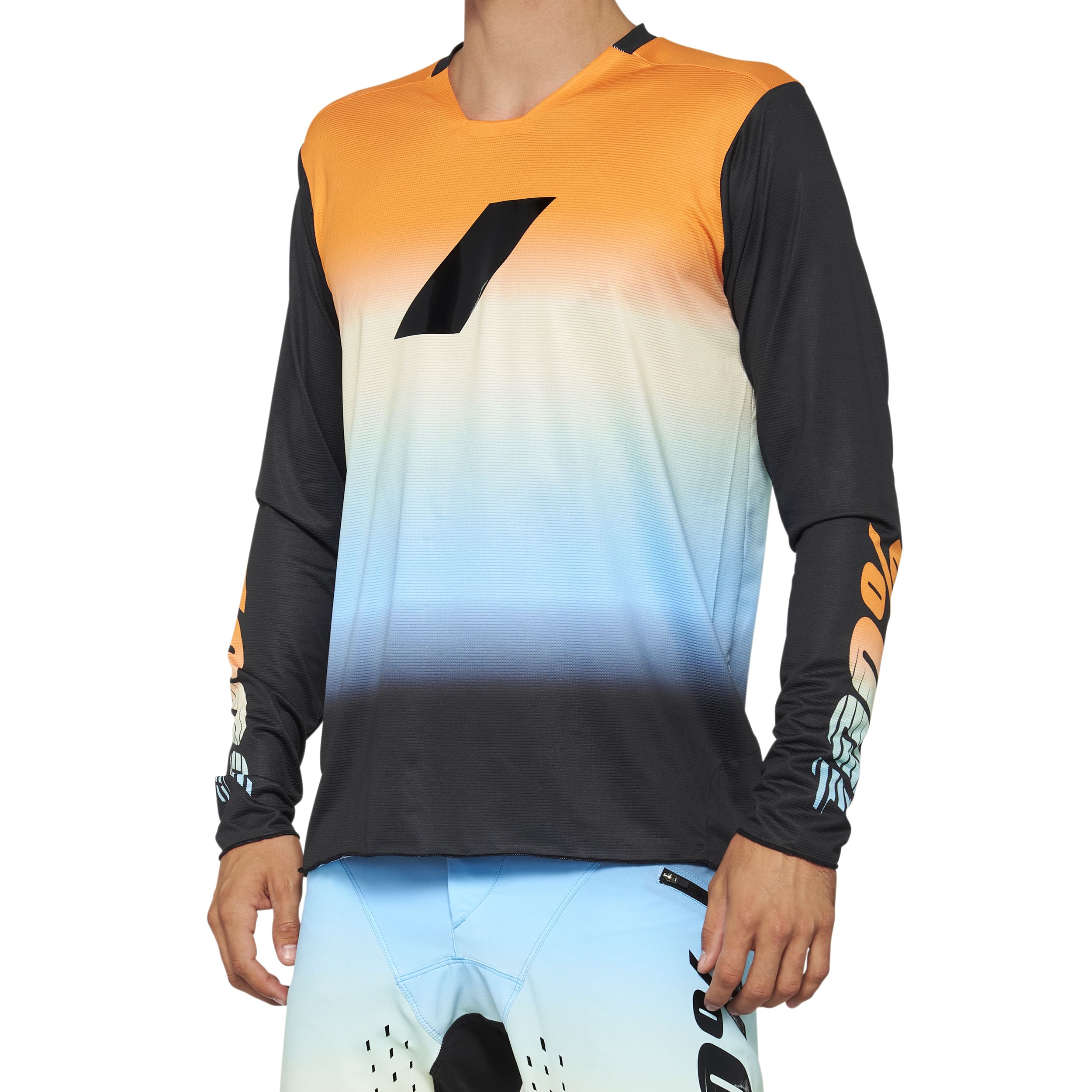 100% R-Core X Long Sleeves Limited Edition Jersey Sunset FREE 1 YEAR Returns, FREE UK Delivery | ThrottleChimp