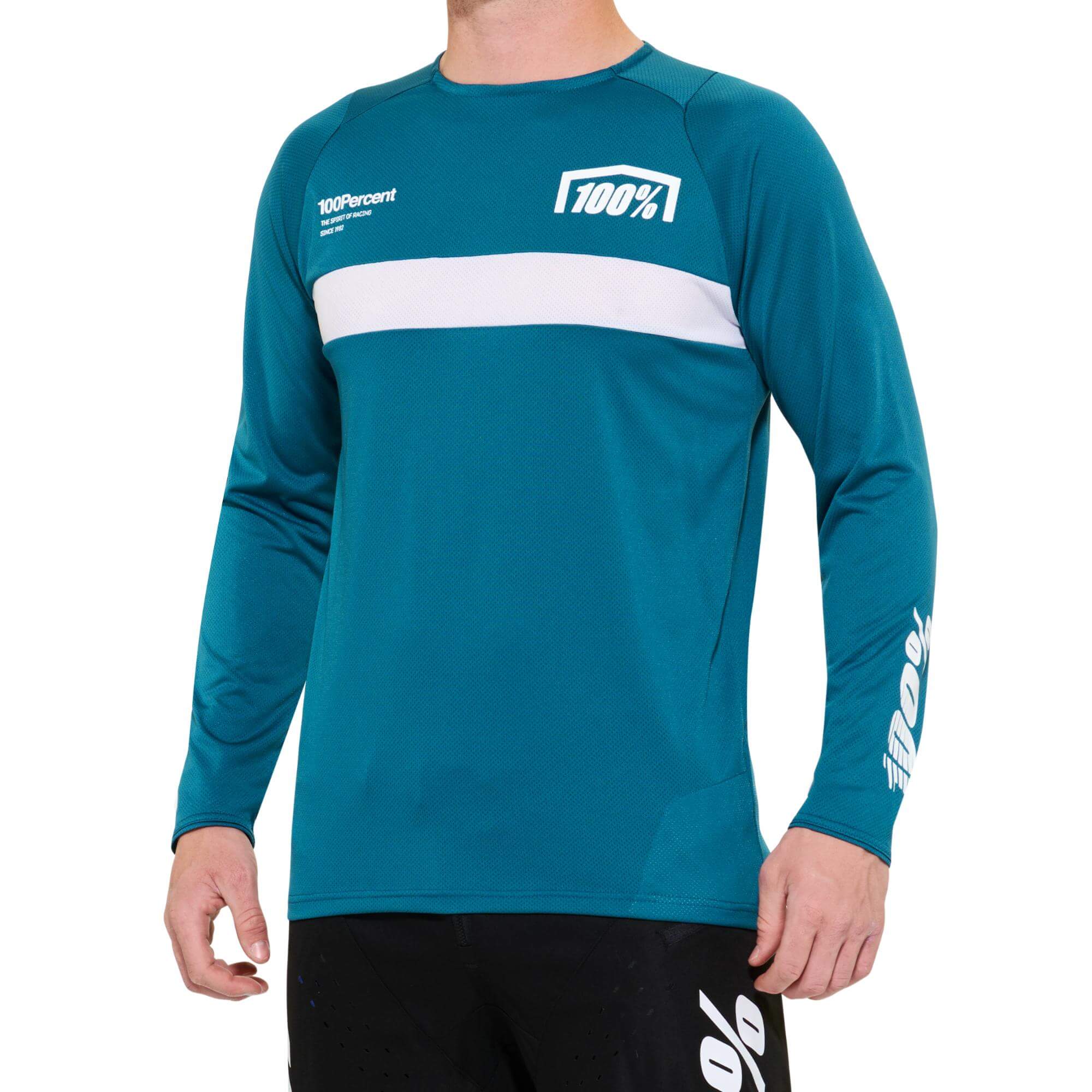 100% R-Core Long Sleeves Jersey Gulf FREE 1 YEAR Returns, FREE UK Delivery | ThrottleChimp