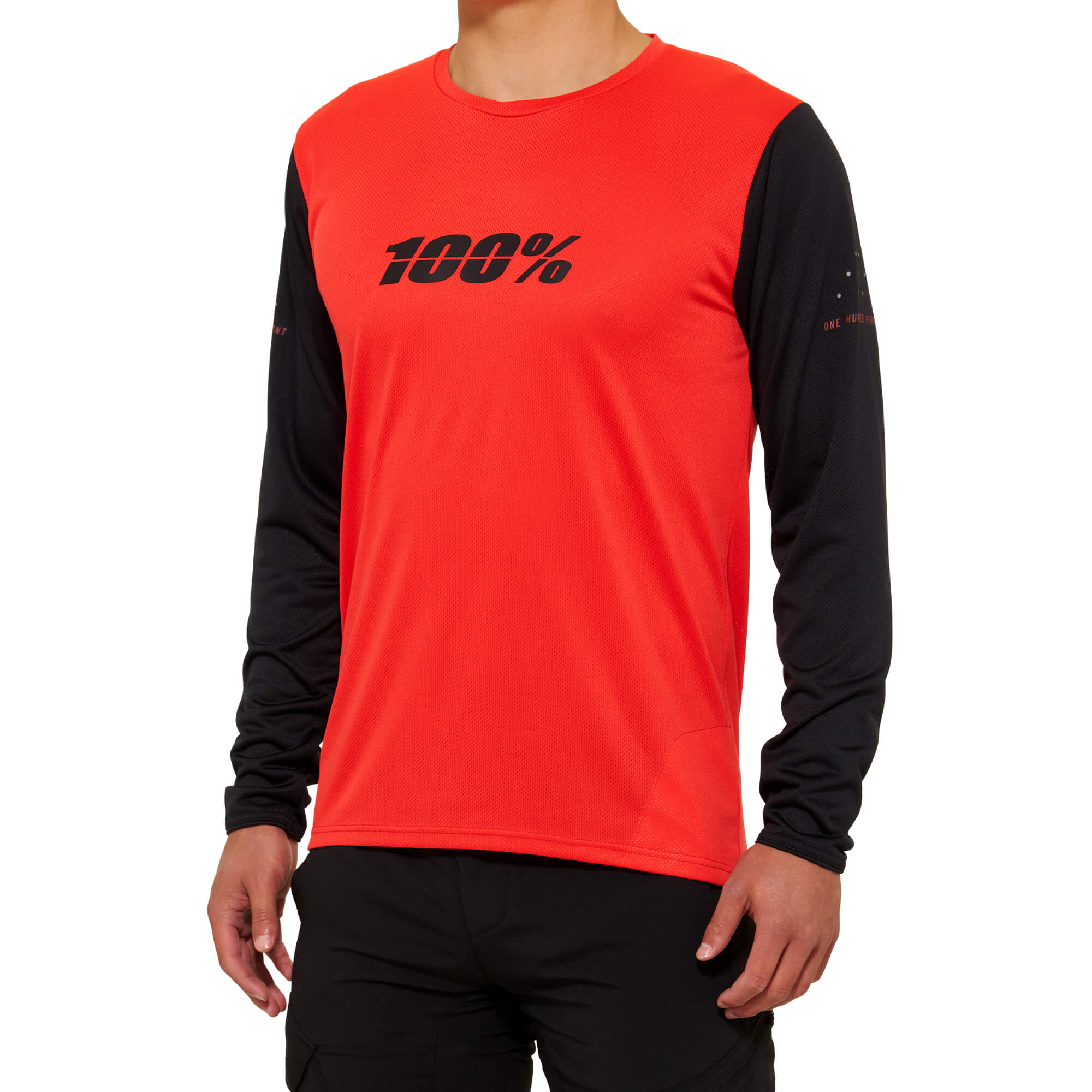 100% Ridecamp Long Sleeves Jersey Red / Black FREE 1 YEAR Returns, FREE UK Delivery | ThrottleChimp