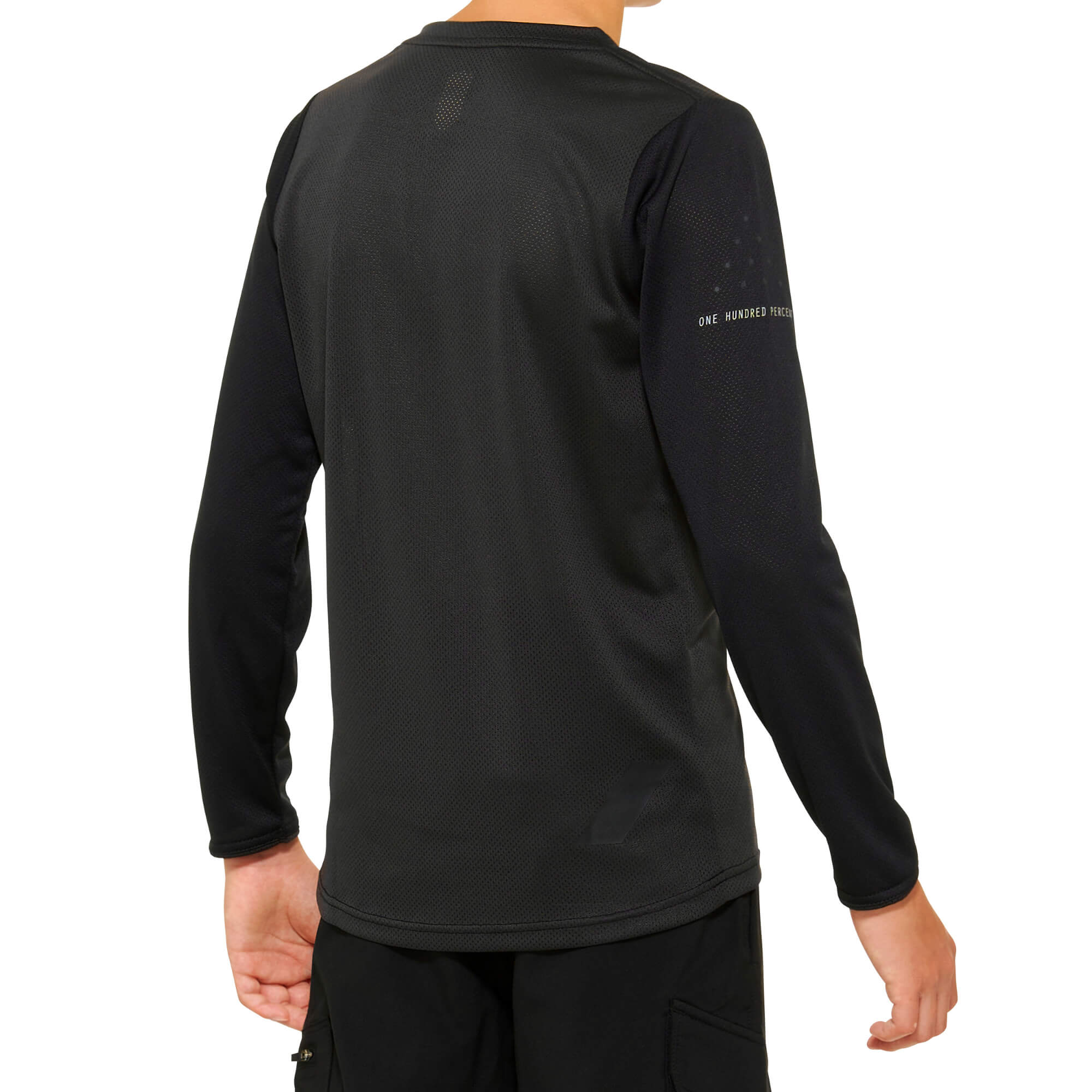 100% Ridecamp Youth Long Sleeves Jersey Black / Charcoal FREE 1 YEAR Returns, FREE UK Delivery | ThrottleChimp