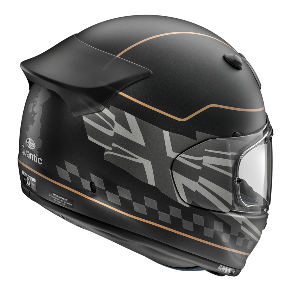 Arai Quantic Dark Citizen Full Face Helmet Multicolour (Image 2) - ThrottleChimp