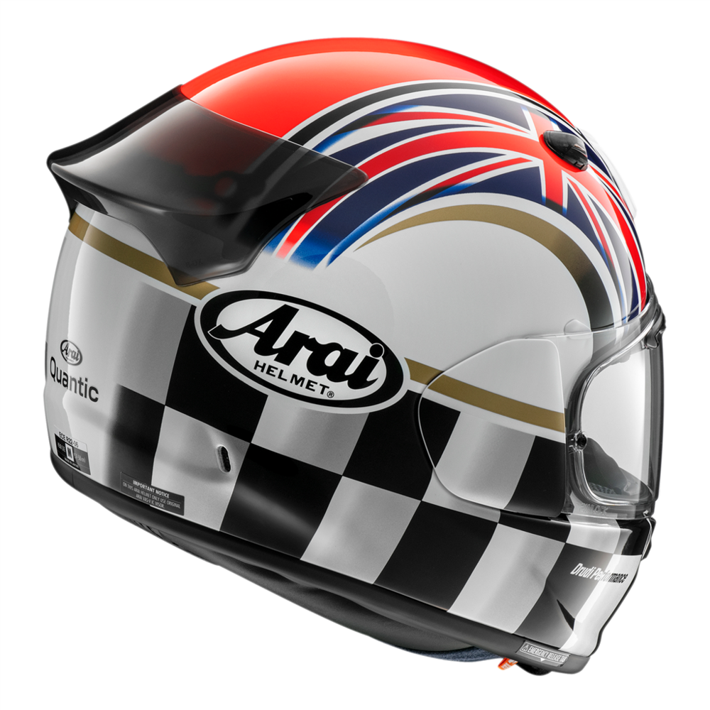 Arai Quantic Podium Full Face Helmet Union Jack Flag (Image 2) - ThrottleChimp