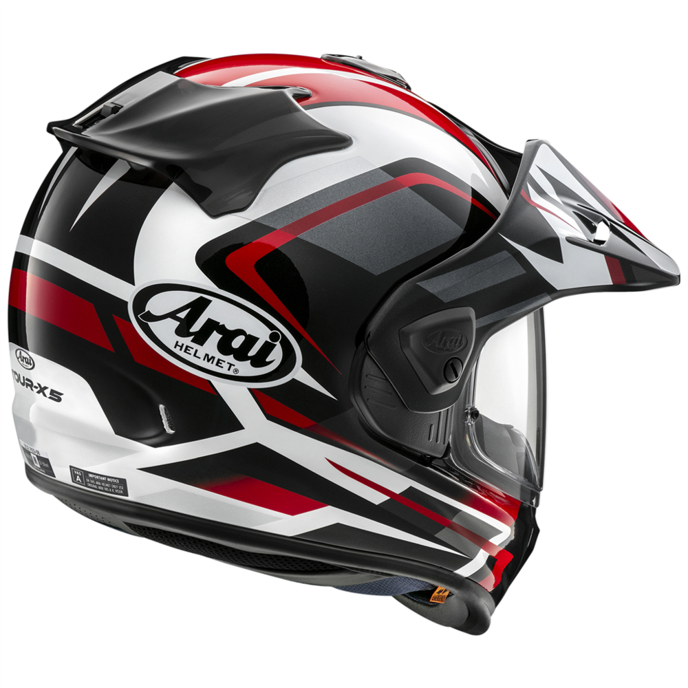 Arai Tour-X 5 Discovery MX Helmet Red (Image 2) - ThrottleChimp