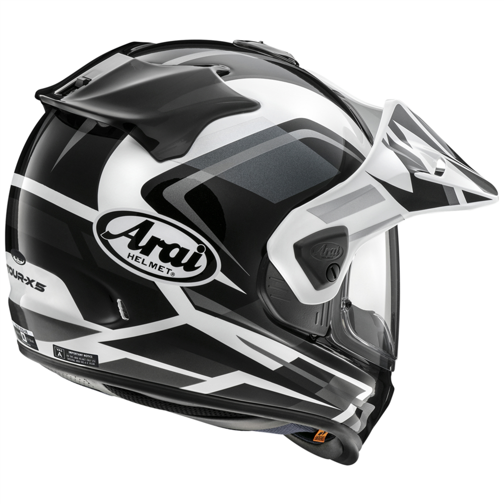 Arai Tour-X 5 Discovery MX Helmet White (Image 2) - ThrottleChimp