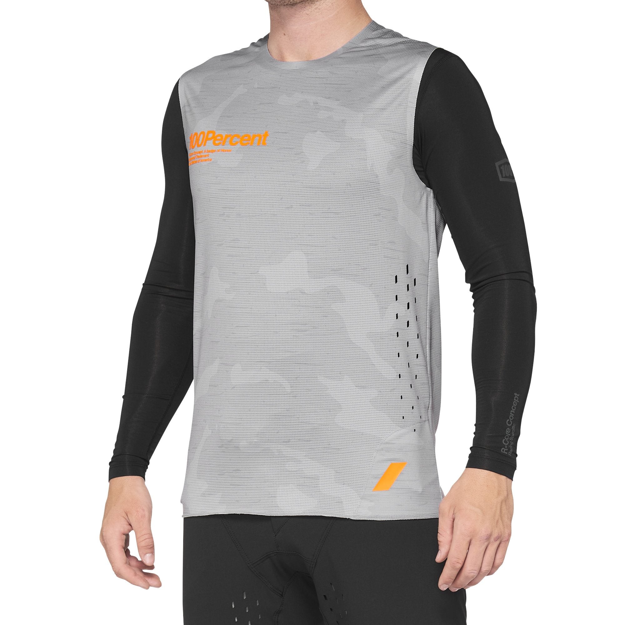 100% R-Core Concept Sleeveless Jersey Camo Grey FREE 1 YEAR Returns, FREE UK Delivery | ThrottleChimp