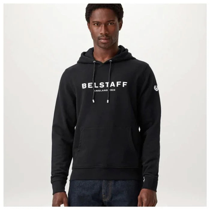 Belstaff 1924 Hoodie Black / White (Image 3) - ThrottleChimp