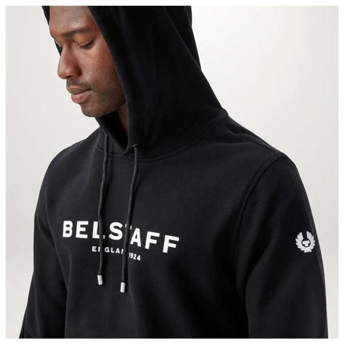 Belstaff 1924 Hoodie Black / White (Image 4) - ThrottleChimp