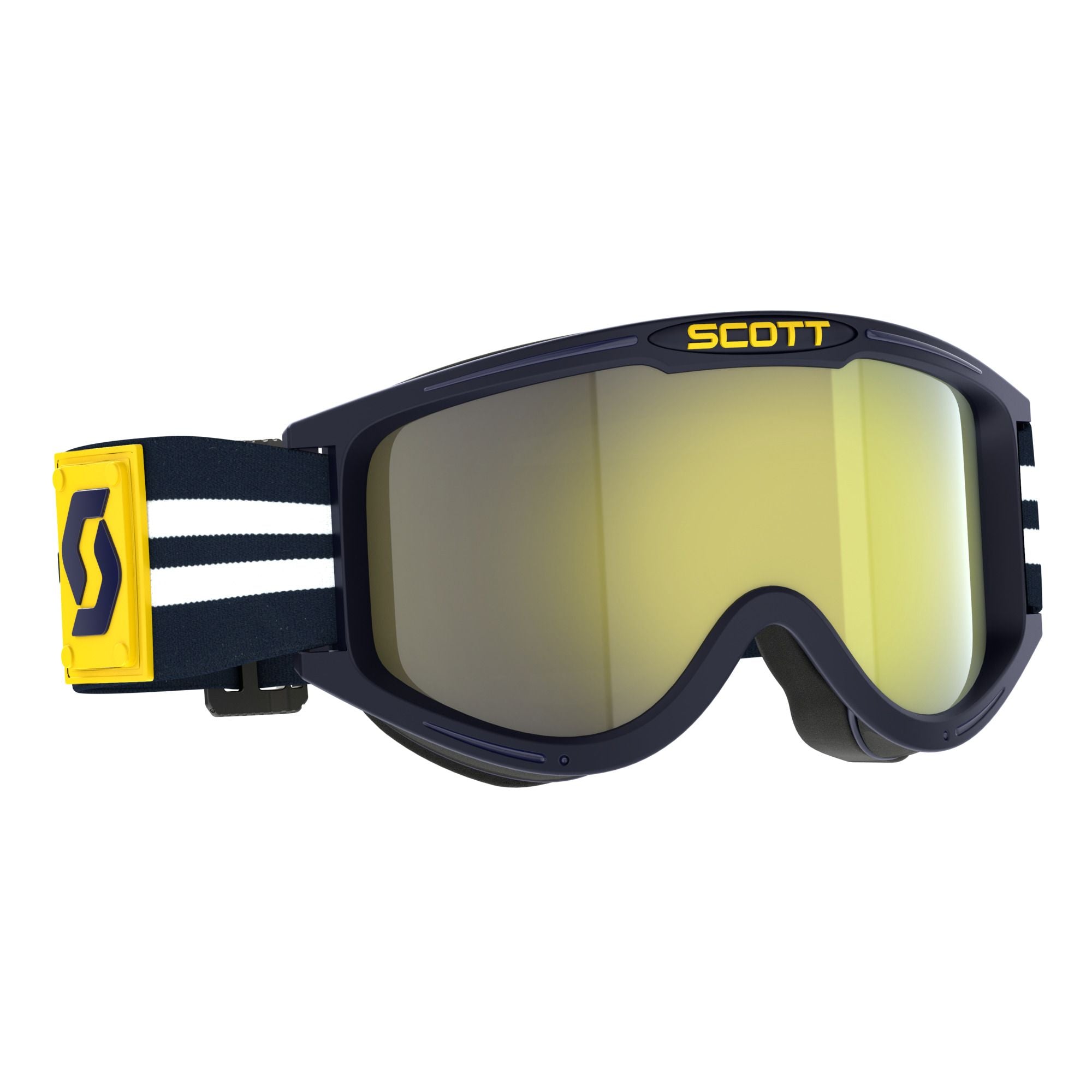 Scott 89X Era Goggles Blue / White / Yellow / Chrome FREE 1 YEAR Returns, FREE UK Delivery | ThrottleChimp