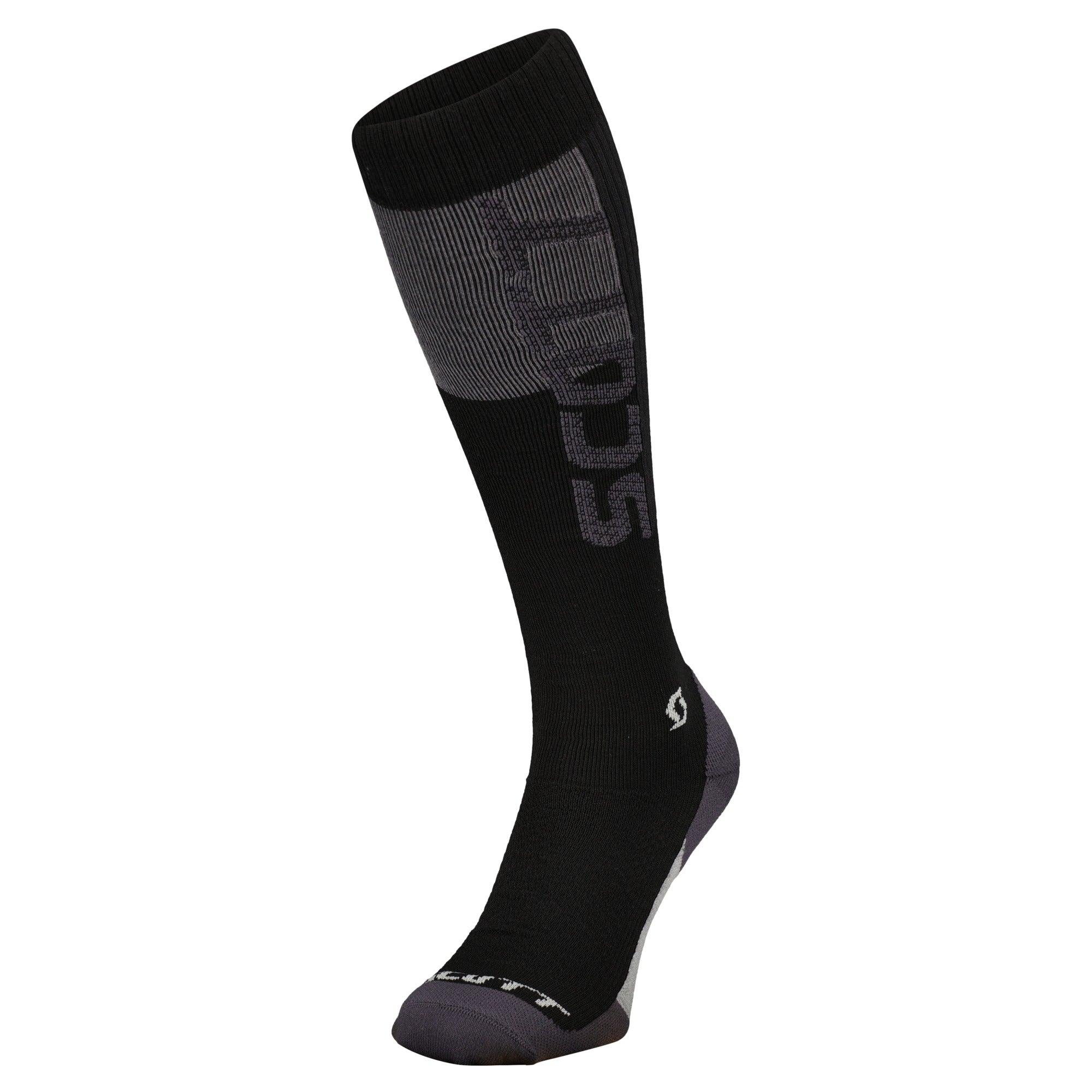 Scott Merino Socks Black / Dark Grey