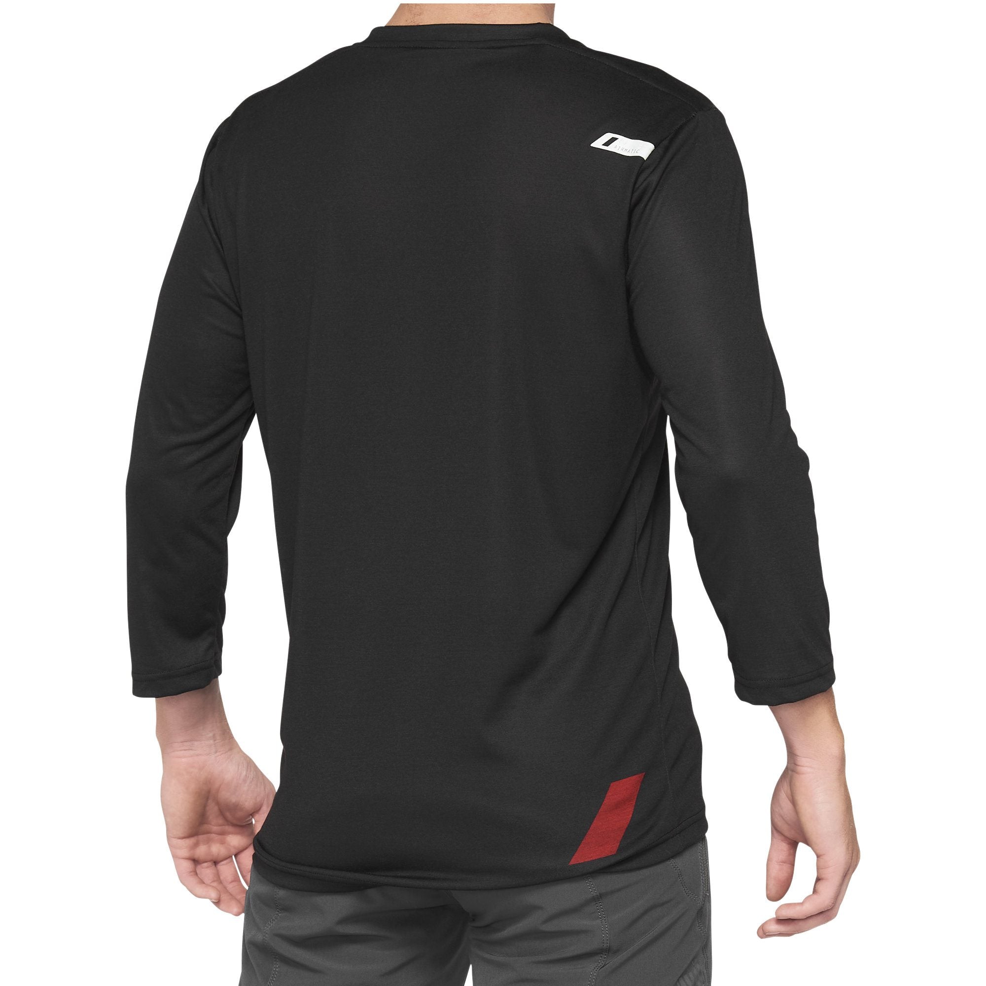 100% Airmatic 3/4 Sleeves Jersey Black / Red FREE 1 YEAR Returns, FREE UK Delivery | ThrottleChimp