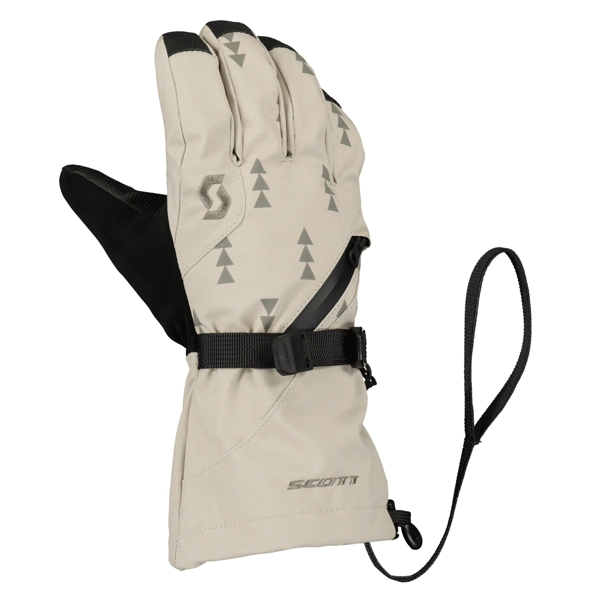 Scott Ultimate Premium Junior Textile Gloves Dust White / Dust Grey