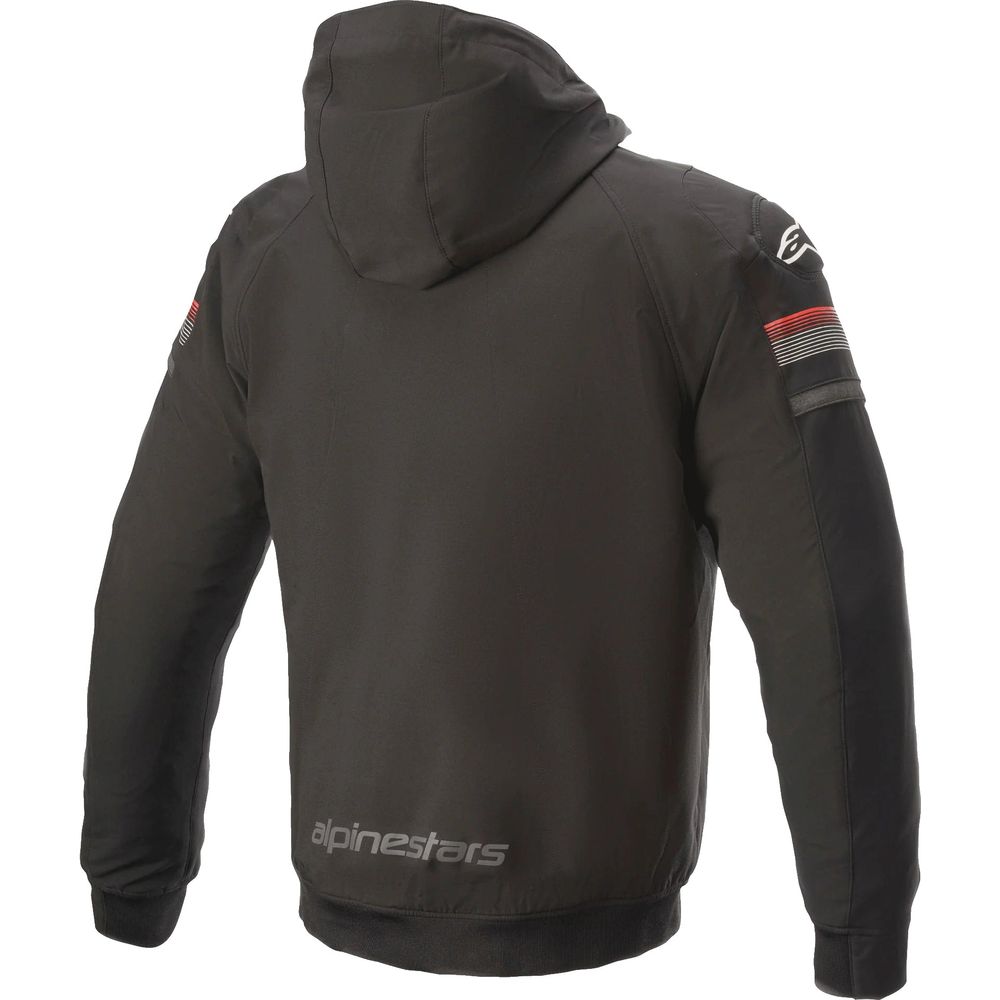 Alpinestars Sektor V2 Tech Hoodie Black / Bright Red (Image 2) - ThrottleChimp