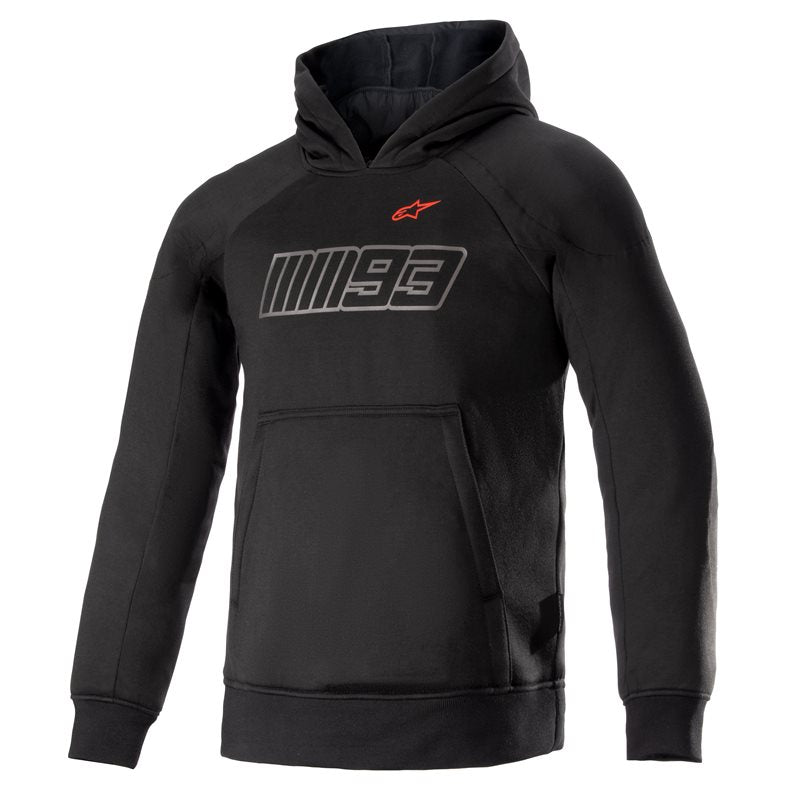 Alpinestars MM93 Thunder Hoodie Black / Bright Red FREE 1 YEAR Returns, FREE UK Delivery | ThrottleChimp