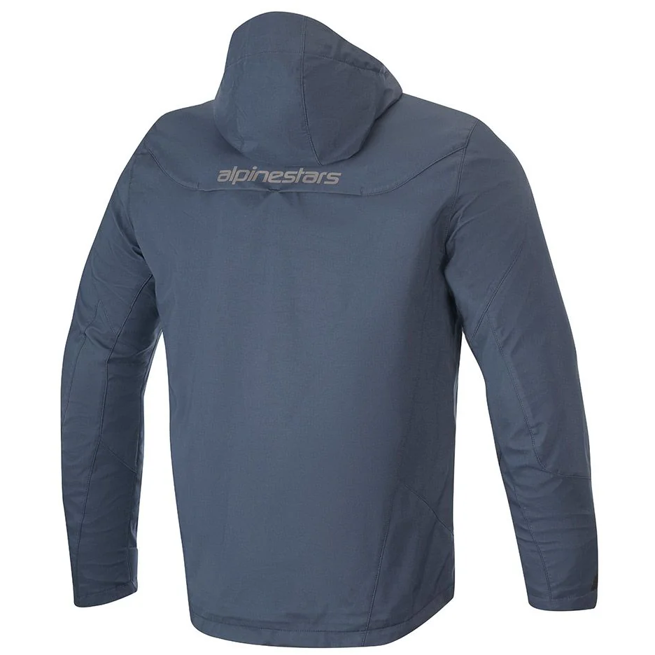 Alpinestars Domino Tech Hoodie Blue / Navy FREE 1 YEAR Returns, FREE UK Delivery | ThrottleChimp