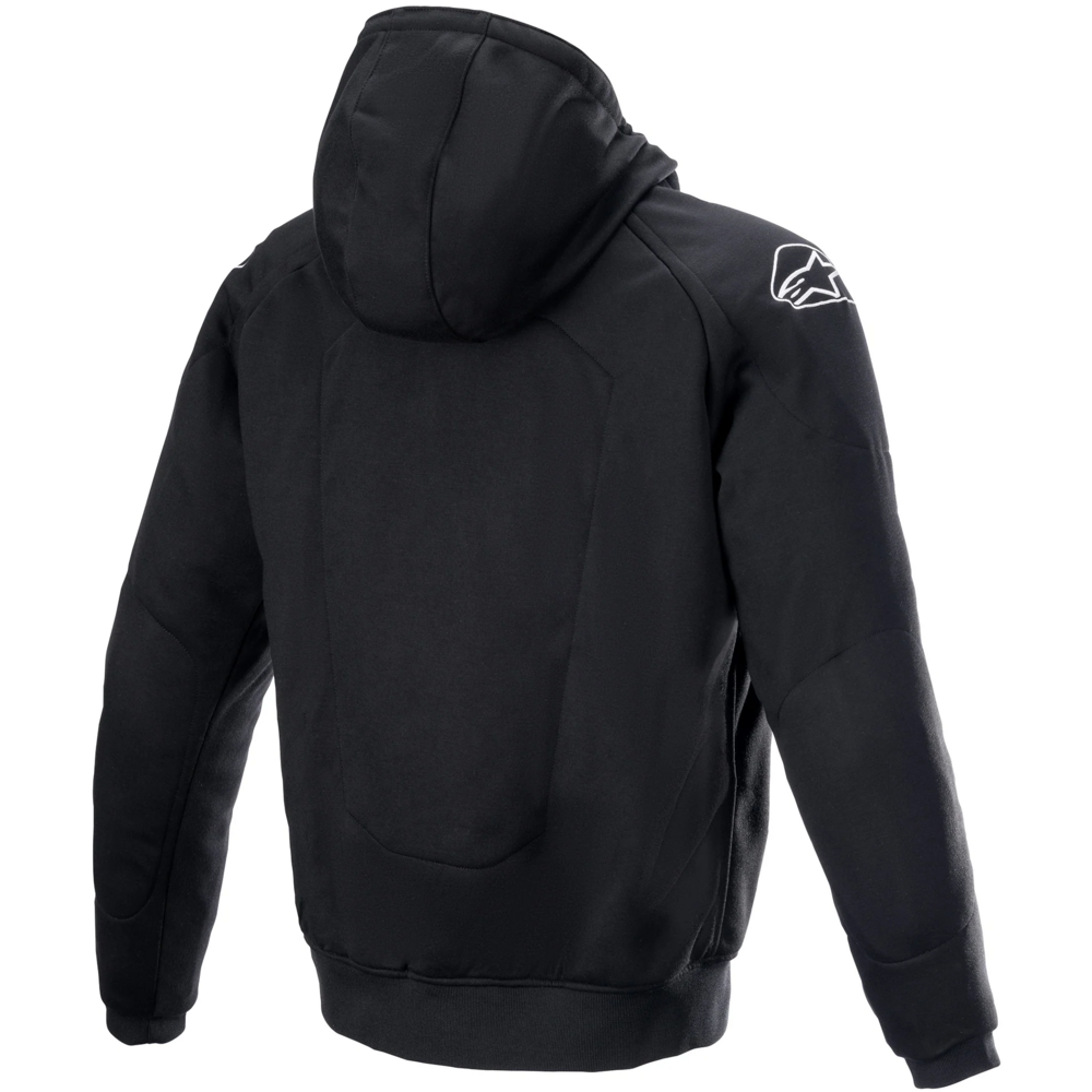 Alpinestars Chrome Ignition Hoodie Black / Fluo Red FREE 1 YEAR Returns, FREE UK Delivery | ThrottleChimp