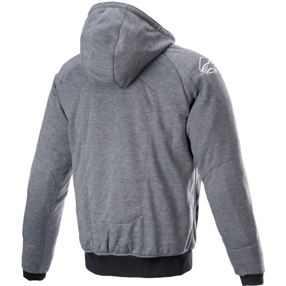 Alpinestars Chrome Ignition Hoodie Melange / Dark Grey / White (Image 2) - ThrottleChimp