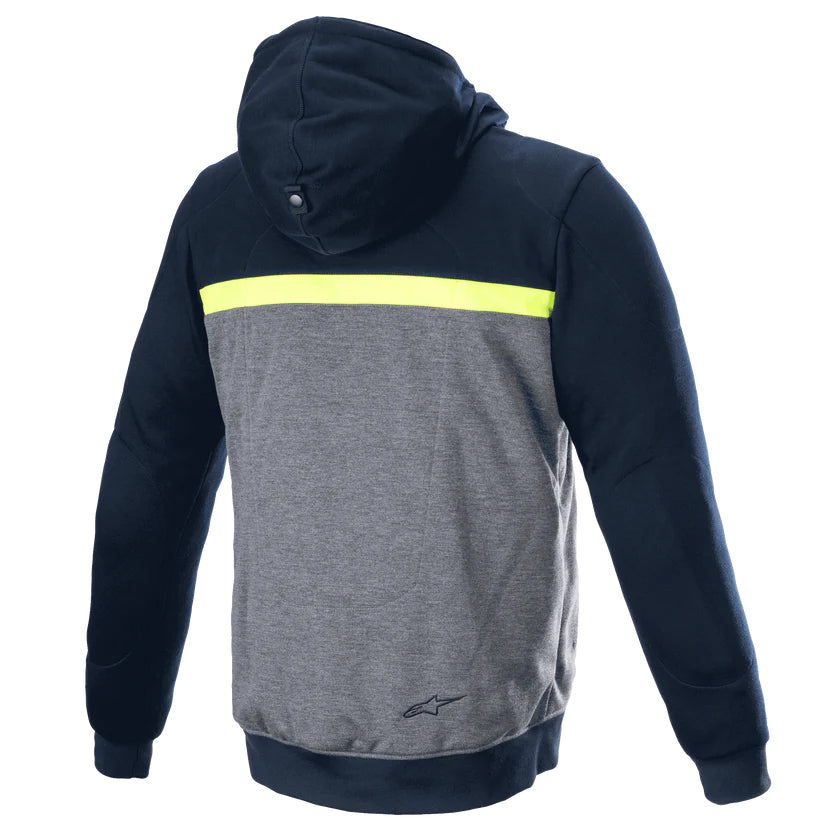 Alpinestars Chrome Street Hoodie Dark Navy / Dark Grey FREE 1 YEAR Returns, FREE UK Delivery | ThrottleChimp