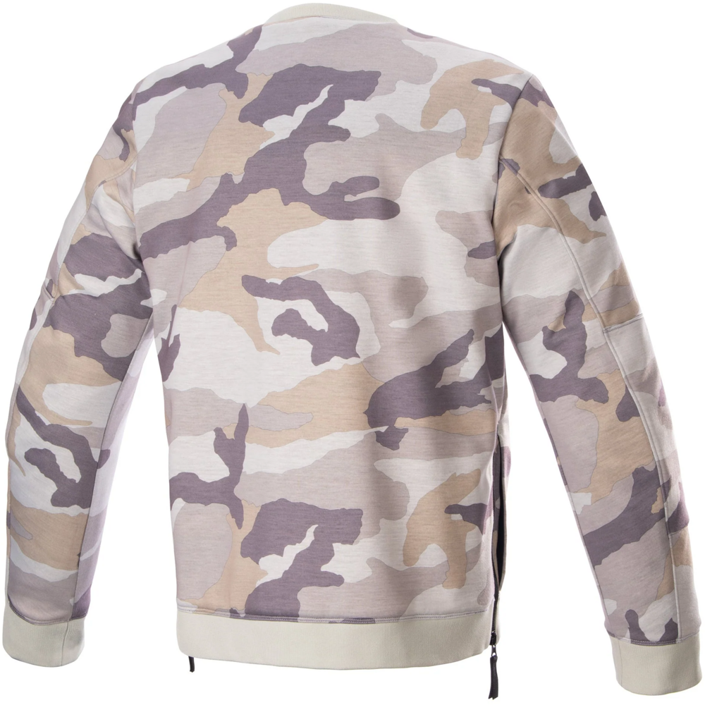 Alpinestars Legit Crew Fleece Light Grey / Camo FREE 1 YEAR Returns, FREE UK Delivery | ThrottleChimp