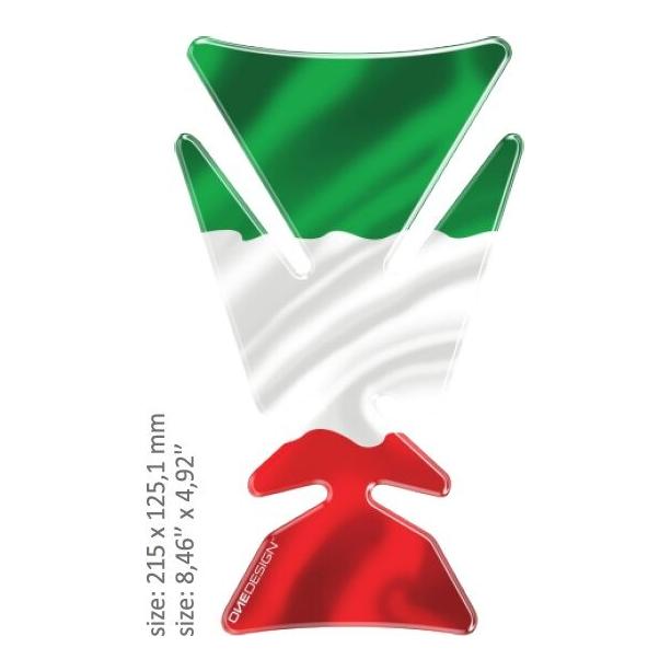 One Design Italian Flag Tank Pad FREE 1 YEAR Returns, FREE UK Delivery | ThrottleChimp