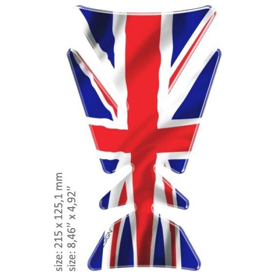 One Design UK Flag Tank Pad FREE 1 YEAR Returns, FREE UK Delivery | ThrottleChimp