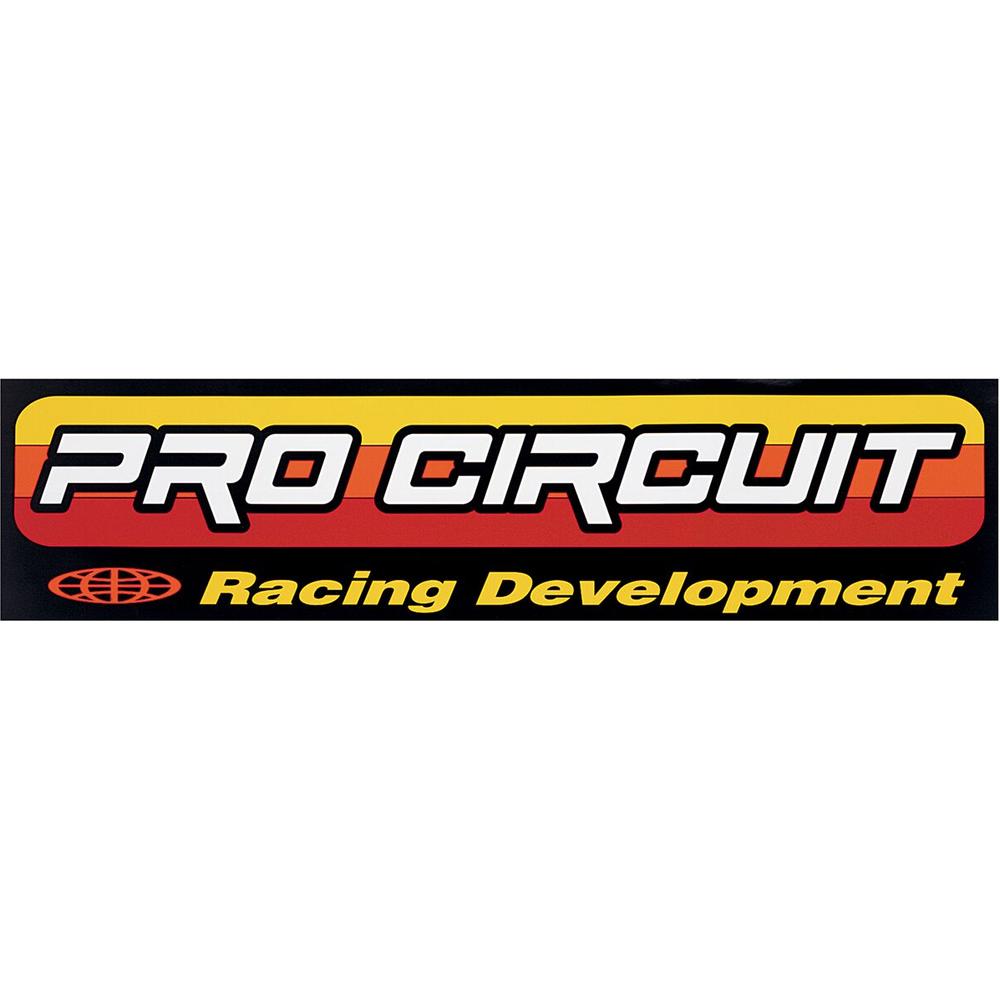 Pro Circuit Original Logo Van Decal Black / Red / Yellow FREE 1 YEAR Returns, FREE UK Delivery | ThrottleChimp