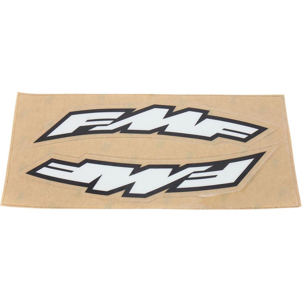 FMF Small Side Arch Fender Stickers Black / White FREE 1 YEAR Returns, FREE UK Delivery | ThrottleChimp