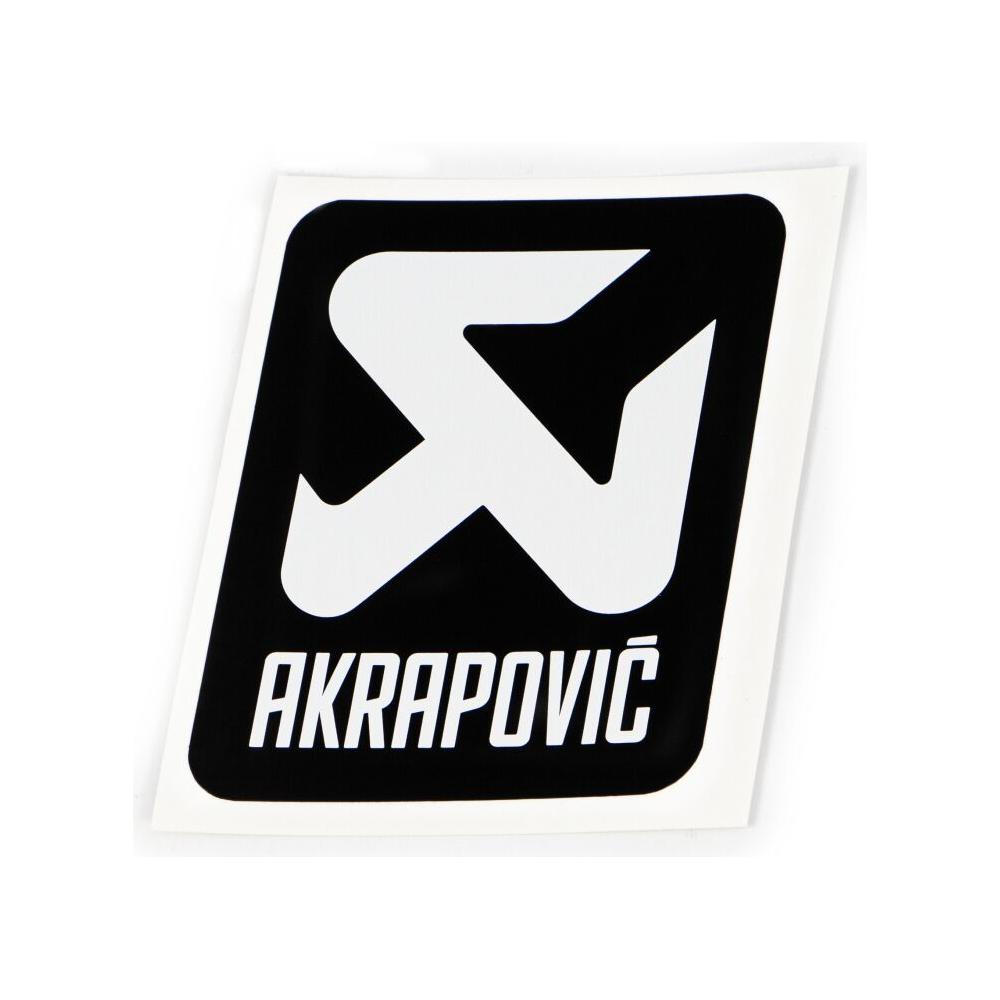 Akrapovic Sticker Black / White