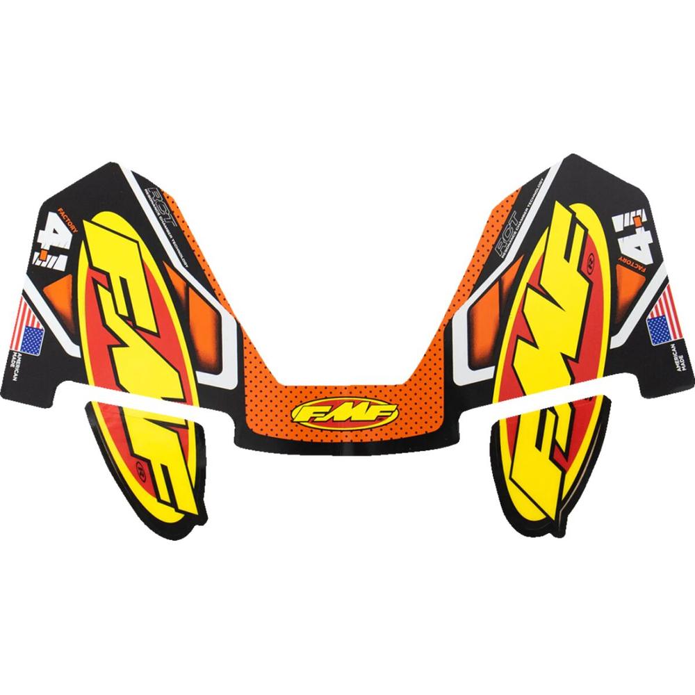 FMF Colorways 4.1 Exhaust Replacement Decal Blue / Yellow FREE 1 YEAR Returns, FREE UK Delivery | ThrottleChimp