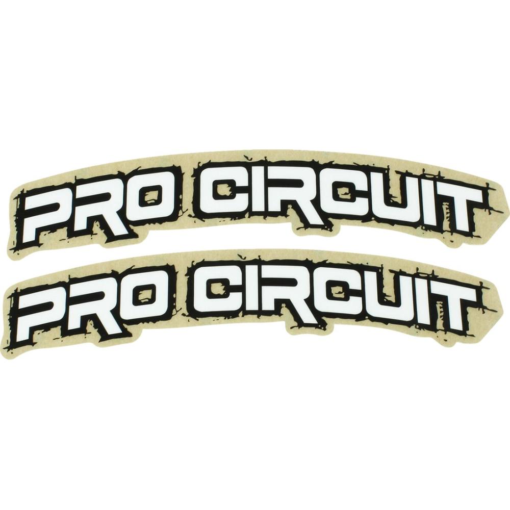 Pro Circuit Retro Fender Stickers White FREE 1 YEAR Returns, FREE UK Delivery | ThrottleChimp