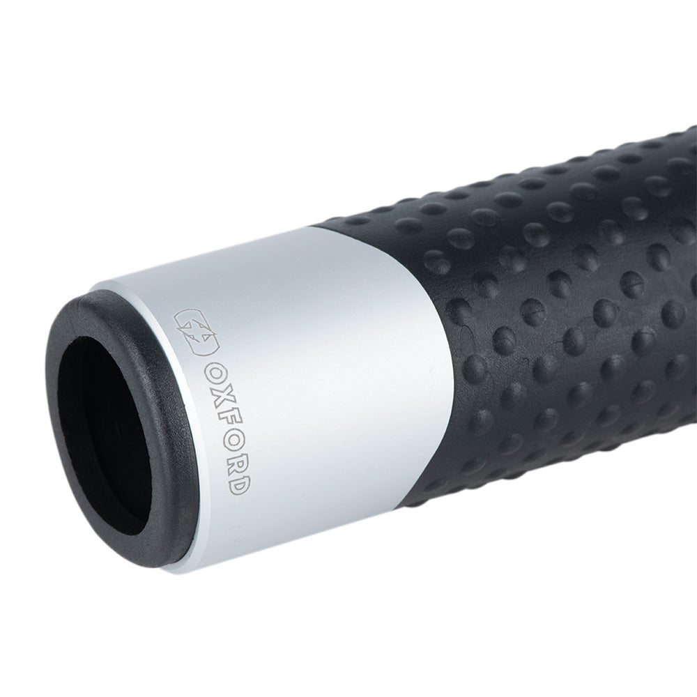 Oxford Tecnico Grips Silver (Image 4) - ThrottleChimp