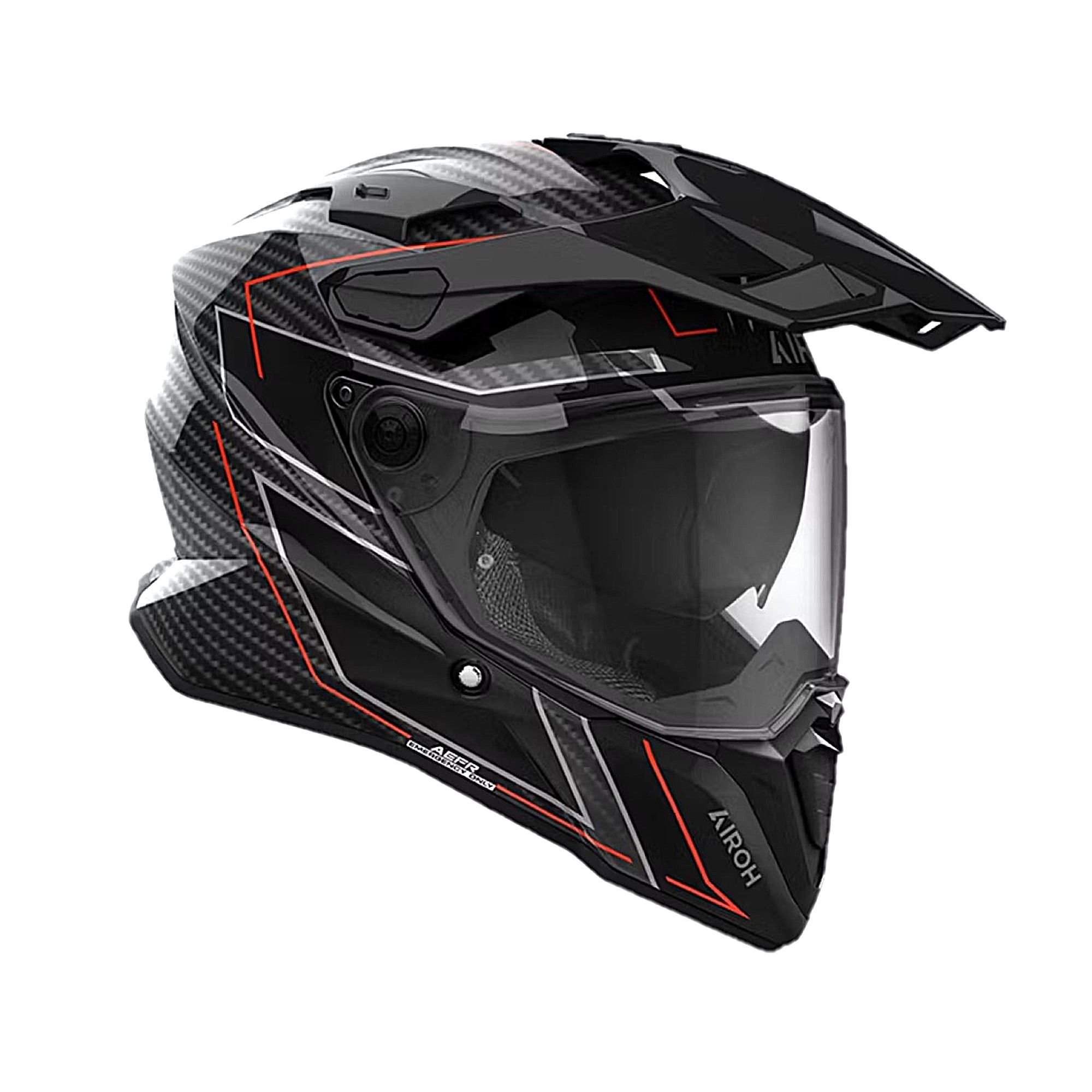 Airoh Commander 2 Adventure Helmet Carbon Stylish FREE 1 YEAR Returns, FREE UK Delivery | ThrottleChimp