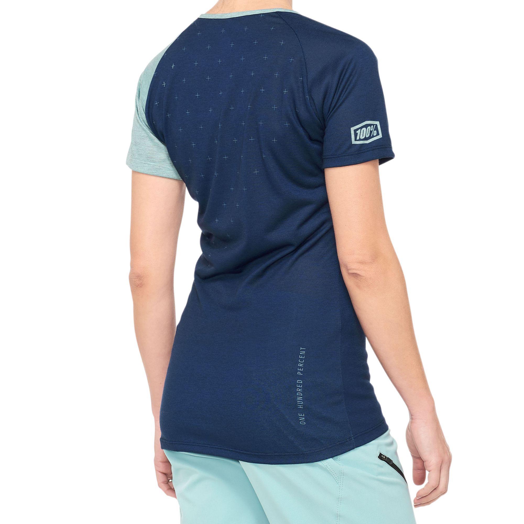 100% Airmatic Ladies Jersey Navy / Seafoam FREE 1 YEAR Returns, FREE UK Delivery | ThrottleChimp