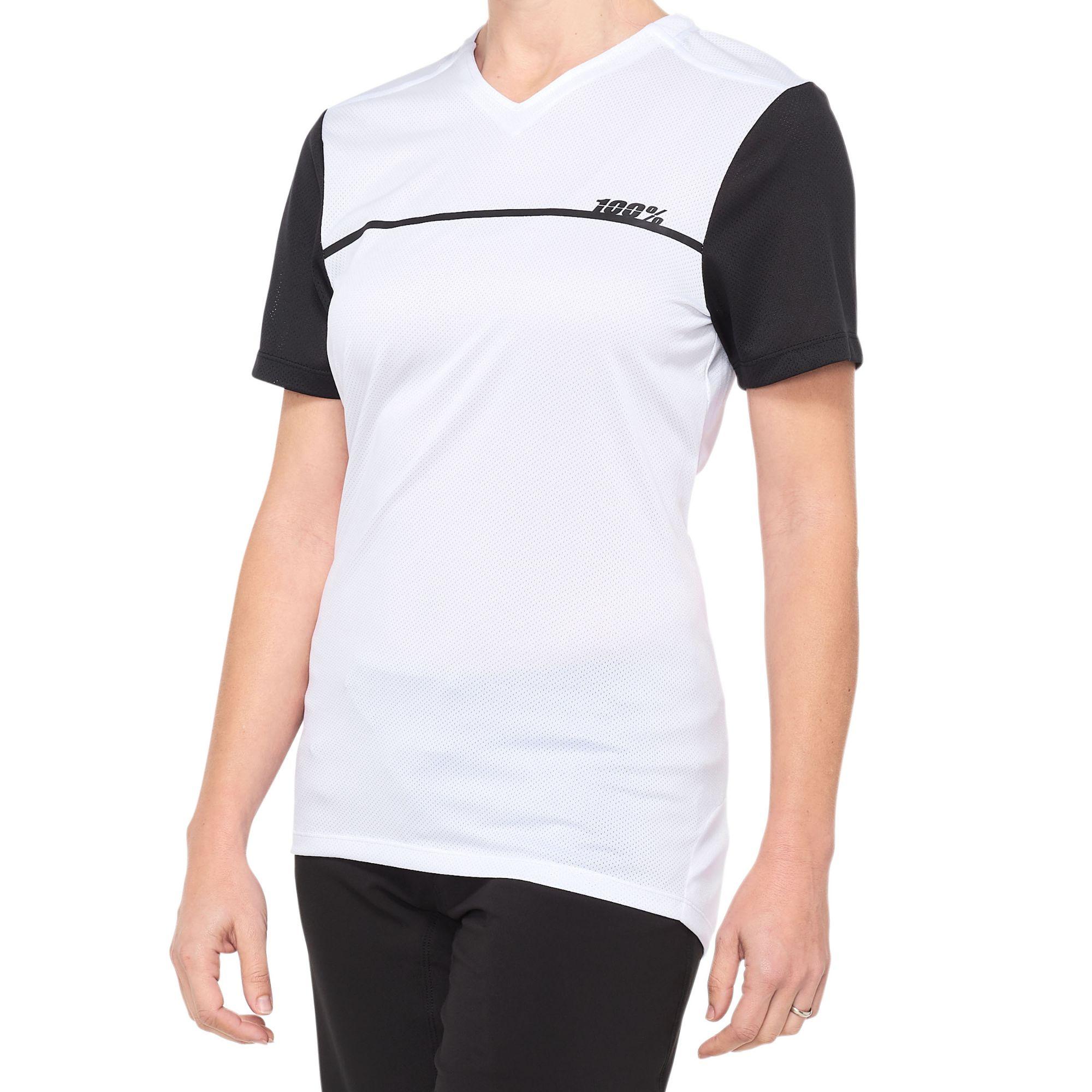 100% Ridecamp Ladies Jersey White / Black FREE 1 YEAR Returns, FREE UK Delivery | ThrottleChimp