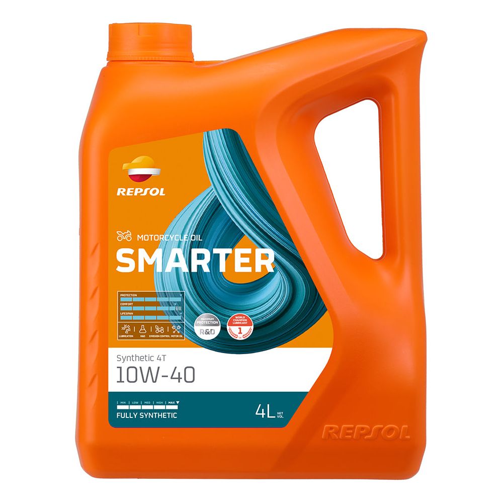 Repsol Smarter Synthetic 4T 4Stroke Oil 10W-40 (Image 2) - ThrottleChimp