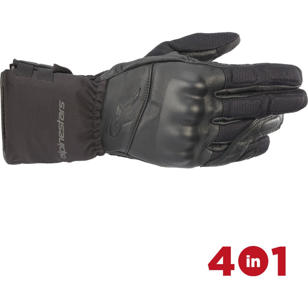 Alpinestars 365 Water Resistant 4 in 1 Gloves Black - ThrottleChimp