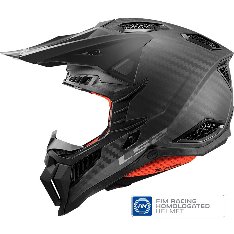 LS2 MX703 X-Force Carbon Pro FIM Motocross Helmet Matt Carbon