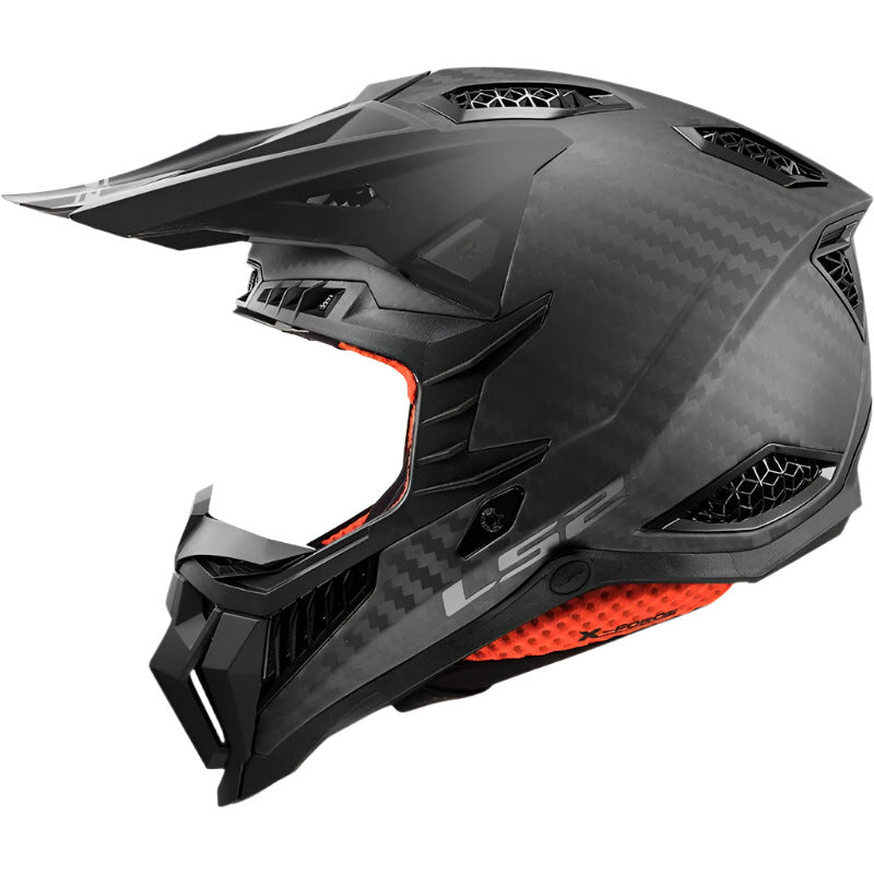 LS2 MX703 X-Force Carbon Pro FIM Motocross Helmet Matt Carbon FREE 1 YEAR Returns, FREE UK Delivery | ThrottleChimp