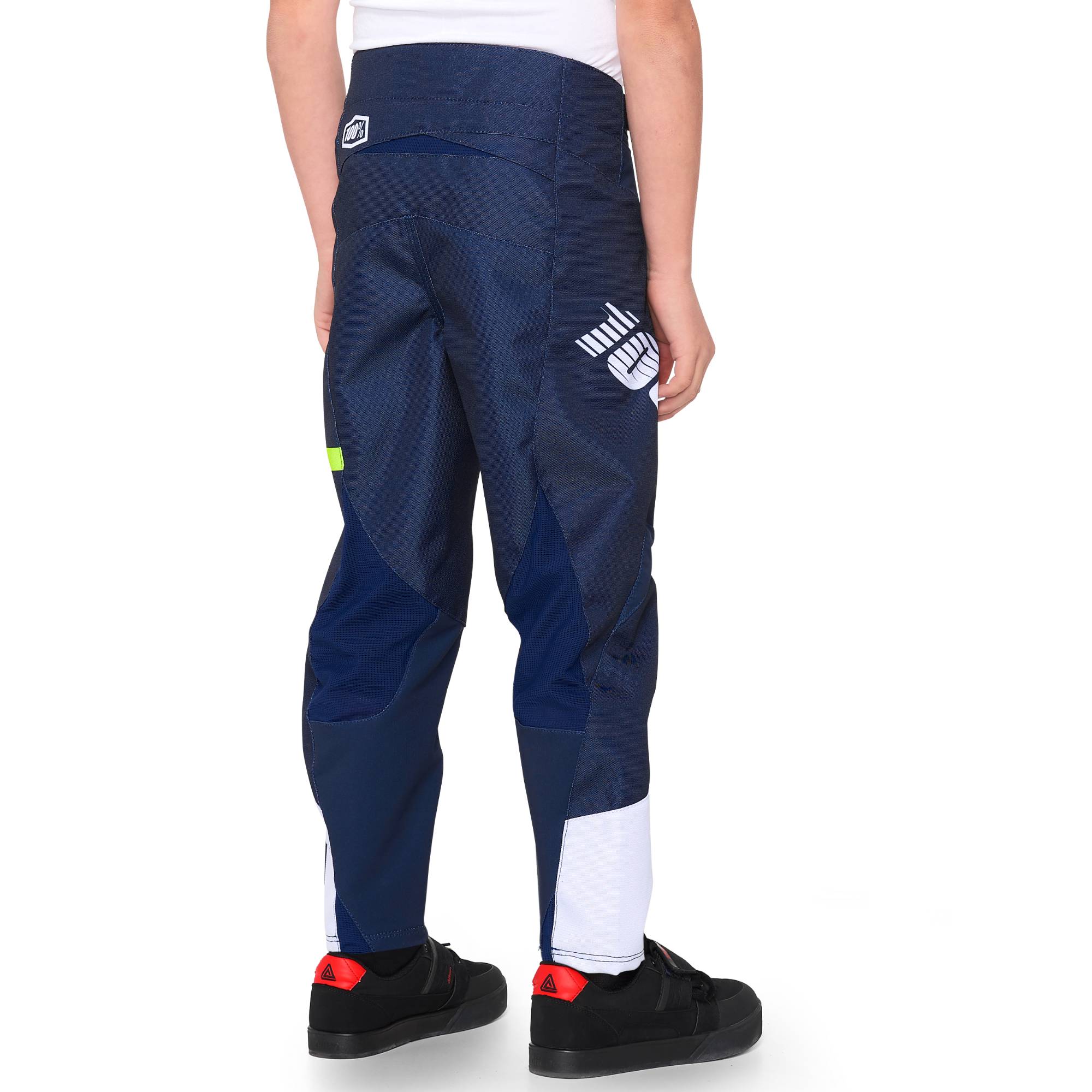 100% R-Core Youth Trouser Dark Blue / Yellow FREE 1 YEAR Returns, FREE UK Delivery | ThrottleChimp