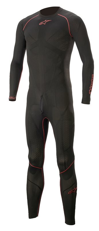 Alpinestars Ride Tech Lite One Piece Undersuit Black / Red FREE 1 YEAR Returns, FREE UK Delivery | ThrottleChimp