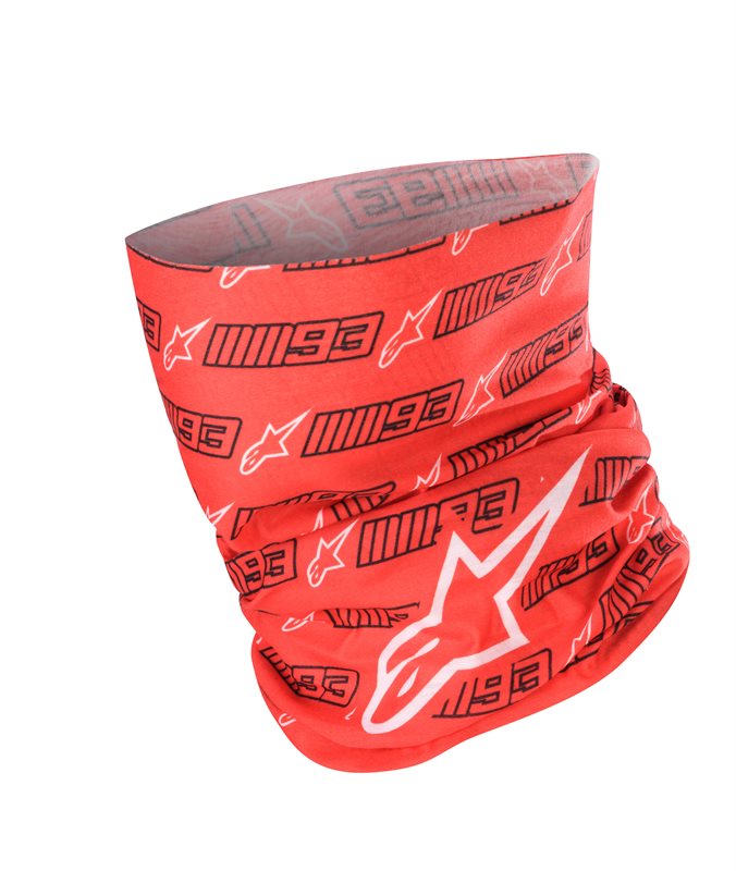 Alpinestars MM93 Neck Tube Red / Black / White FREE 1 YEAR Returns, FREE UK Delivery | ThrottleChimp