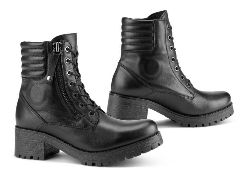 Falco Misty Ladies Leather Boots Black - ThrottleChimp