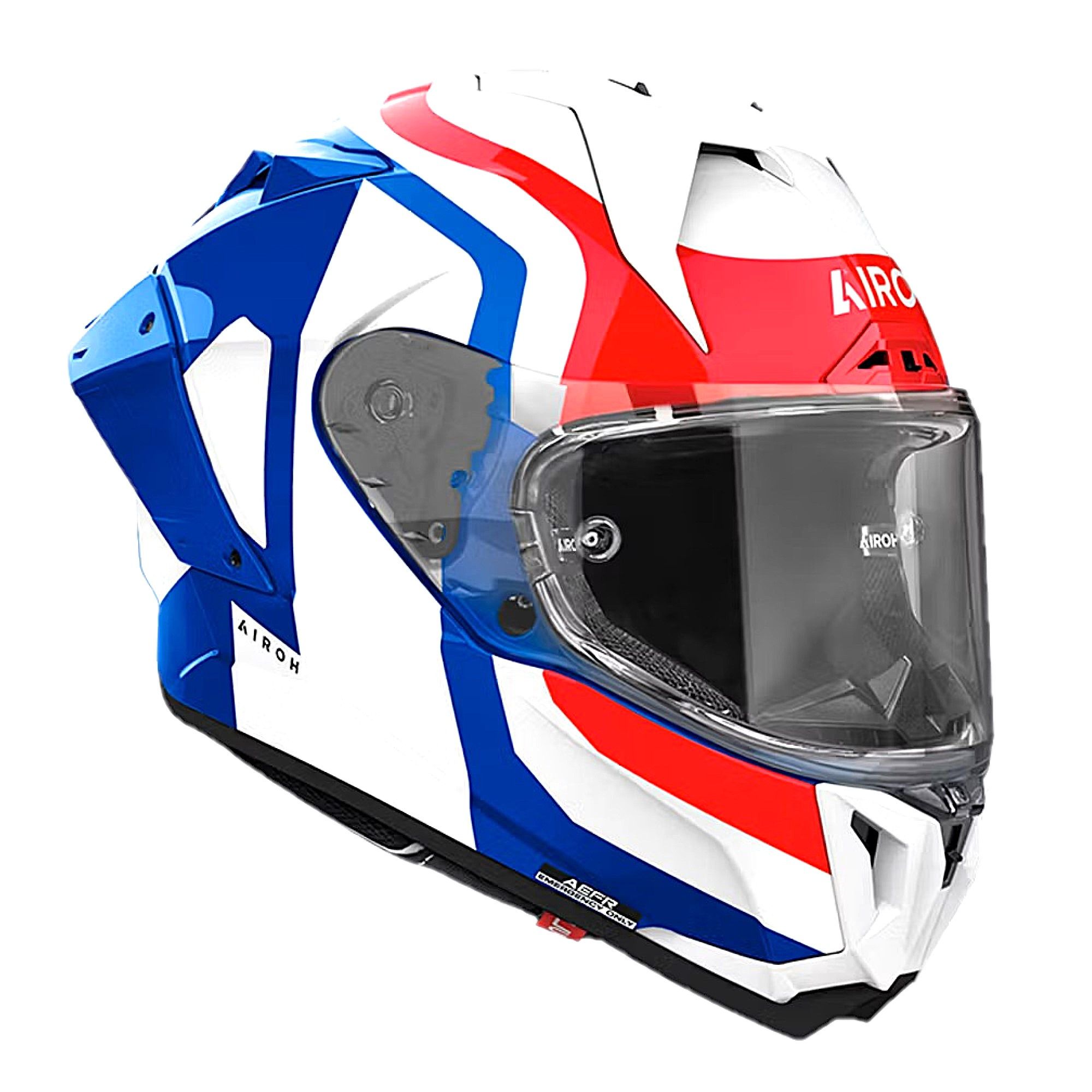 Airoh GP-800 Full Face Helmet Competition Gloss Blue / Red FREE 1 YEAR Returns, FREE UK Delivery | ThrottleChimp