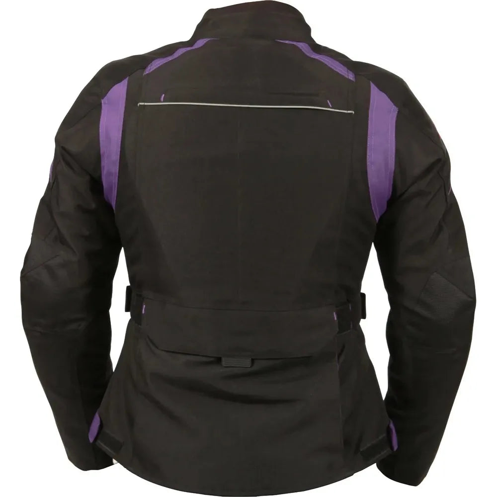 Weise Pioneer Ladies Textile Jacket Purple (Image 2) - ThrottleChimp