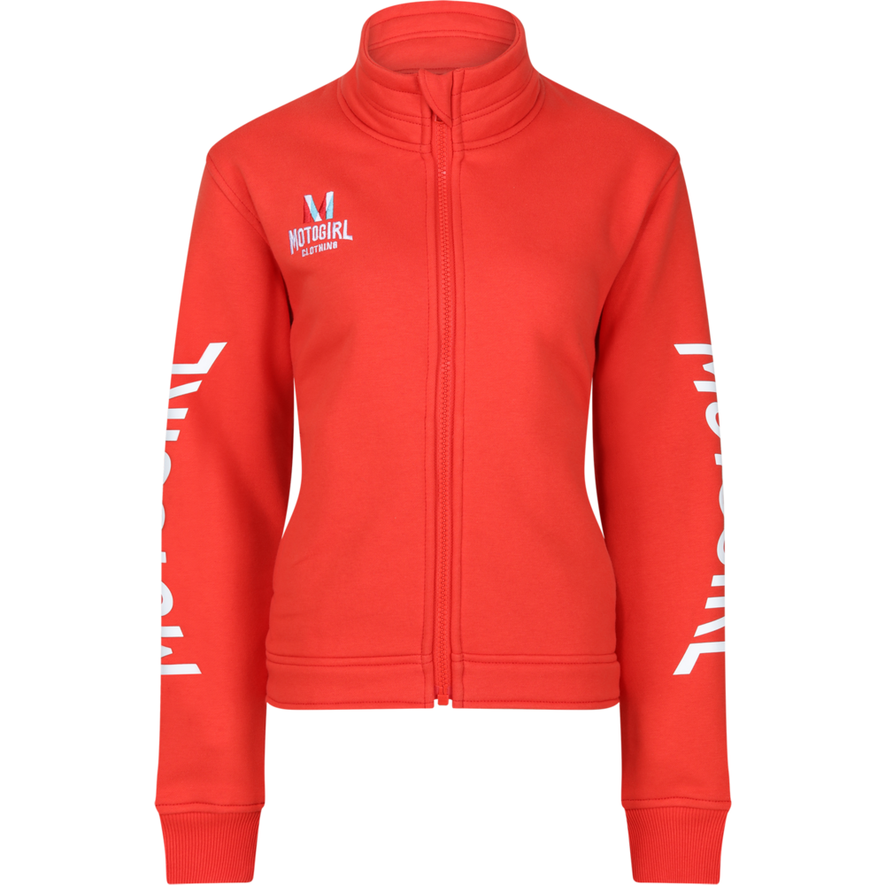 MotoGirl M-Patch Ladies Sweatshirt Red - ThrottleChimp