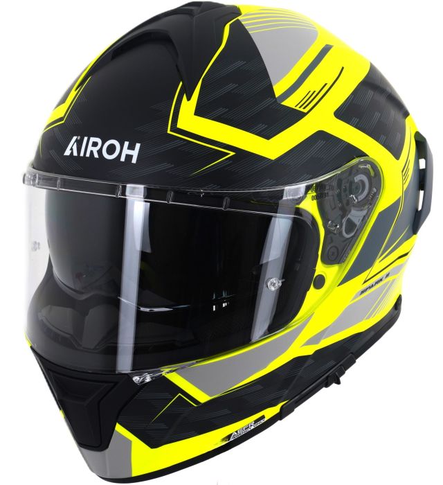 Airoh Spark 2 Full Face Helmet Zenith Matt Yellow FREE 1 YEAR Returns, FREE UK Delivery | ThrottleChimp