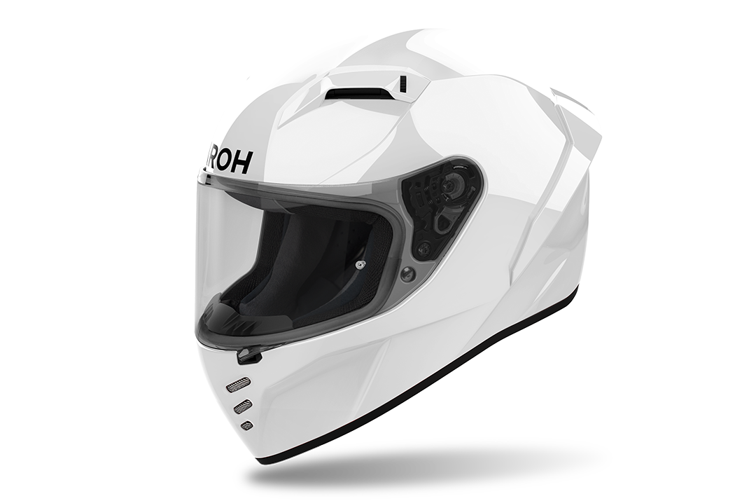 Airoh Connor Full Face Helmet Gloss White FREE 1 YEAR Returns, FREE UK Delivery | ThrottleChimp