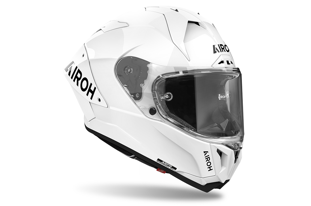 Airoh GP-800 FIM Full Face Helmet Color Gloss White FREE 1 YEAR Returns, FREE UK Delivery | ThrottleChimp